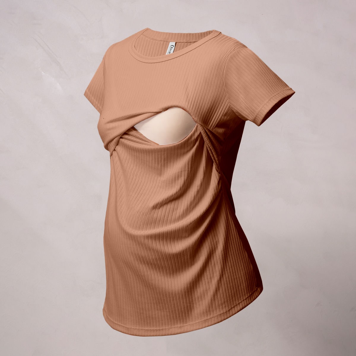 Camiseta de Maternidad y Lactancia Aura Rib