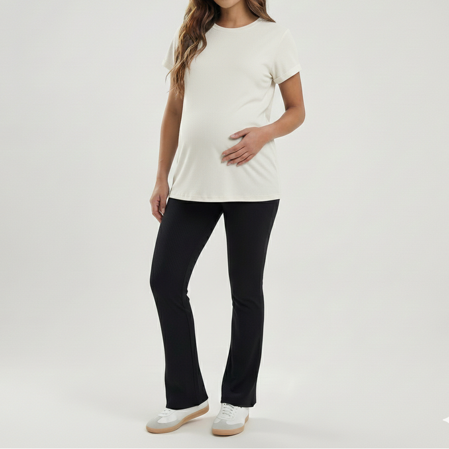 camiseta de maternidad blanco roto ohmama