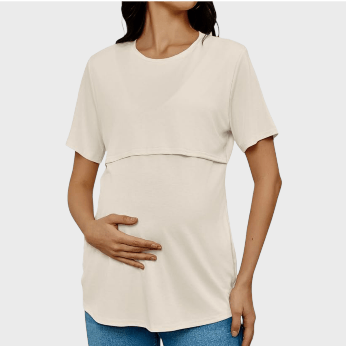 Camiseta de Maternidad y Lactancia Premium Ohm - Ohmamá Ropa de Maternidad