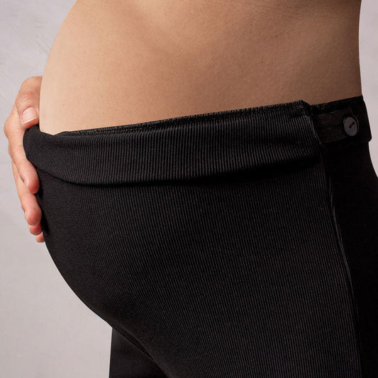 cintura alta elastica legging maternidad