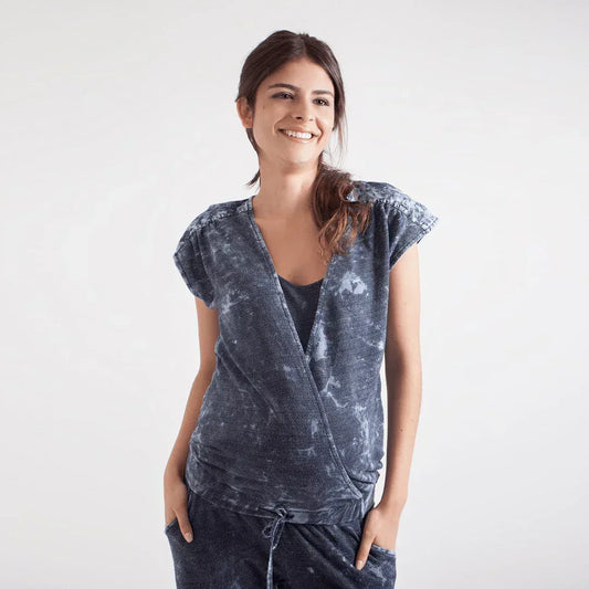 Enterizo Materno Moderno, Índigo - Ohmamá Ropa de Maternidad