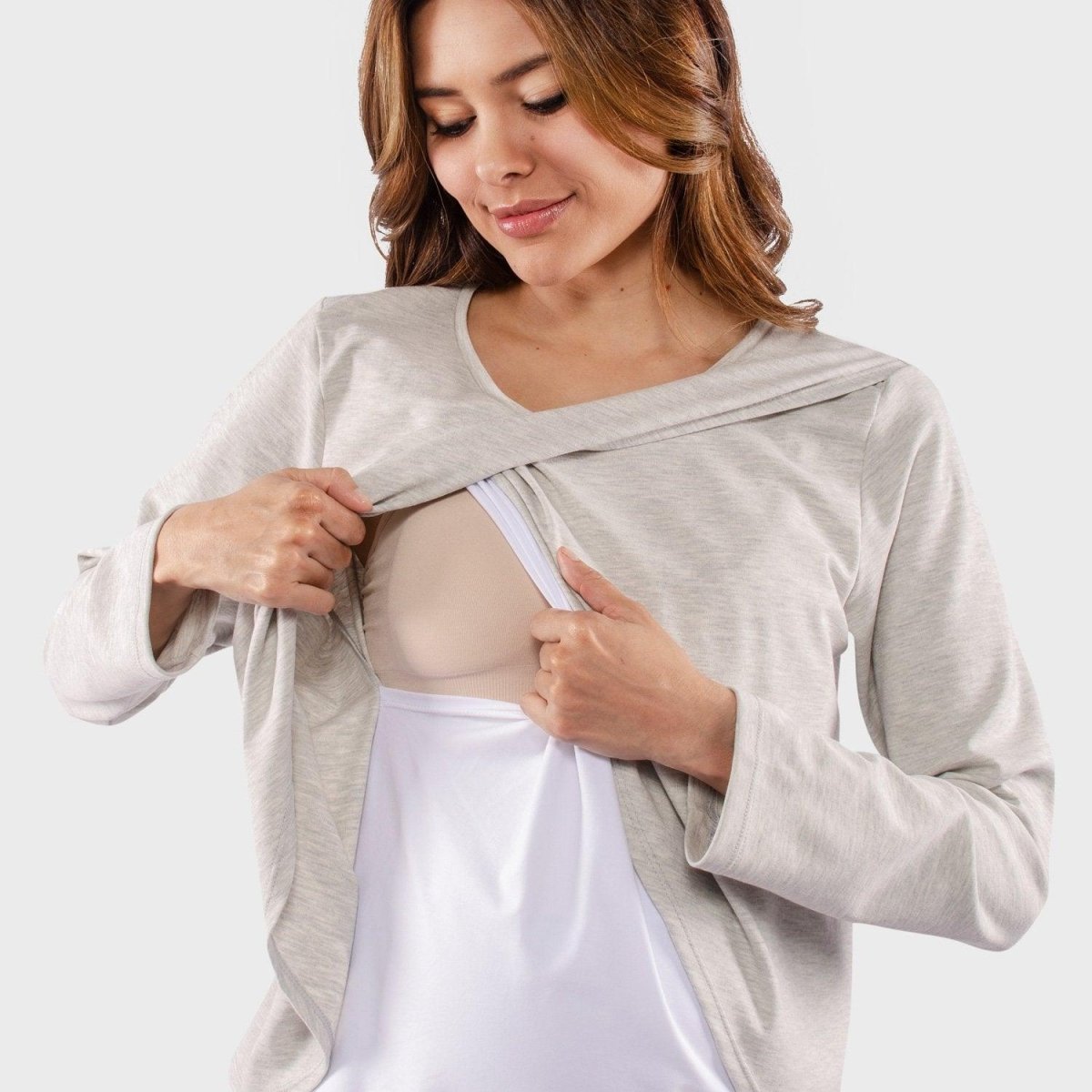 Ropa Materna Pijamas Lactancia Materna Pijama Para Embarazadas Y