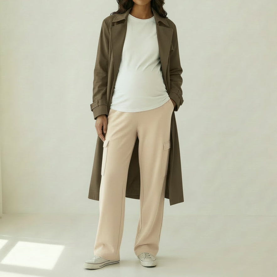 jogger maternidad casual cargo ohmama