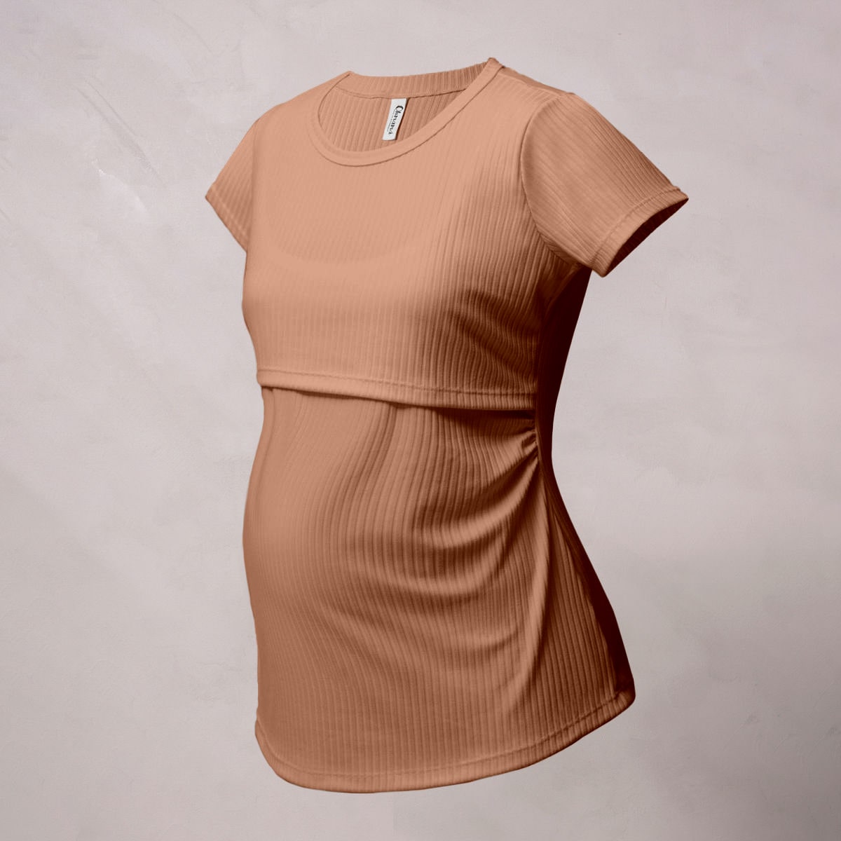 Blusa de Maternidad y Lactancia Aura Rib