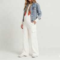 Jogger de maternidad casual cargo – cintura elástica y bolsillos