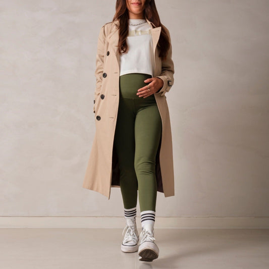 Legging Materno premium verde militar 