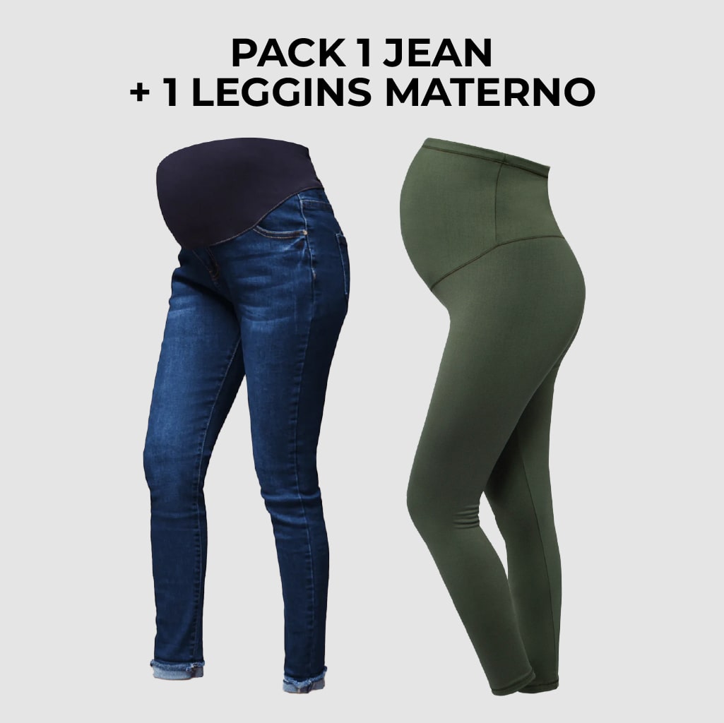 Pack Jean Matero Entubado Oli AOscuro Ohm + Leggings Premium Ohm