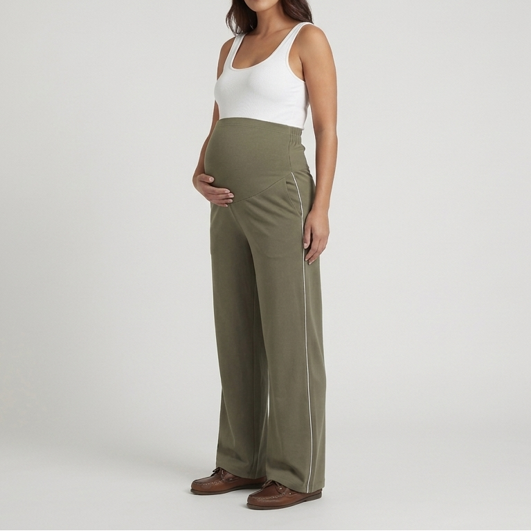 Pantalon de maternidad Palazzo Verde Ohmamá
