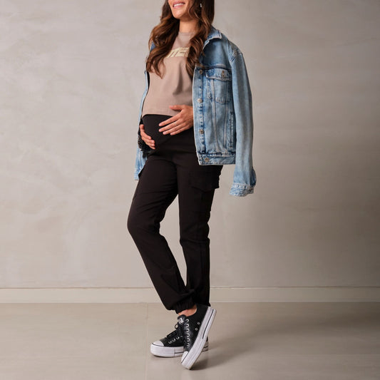 Pantalón para Embarazadas Casual - Sistema Evolutivo, Cargo Ohm - Ohmamá Ropa de Maternidad