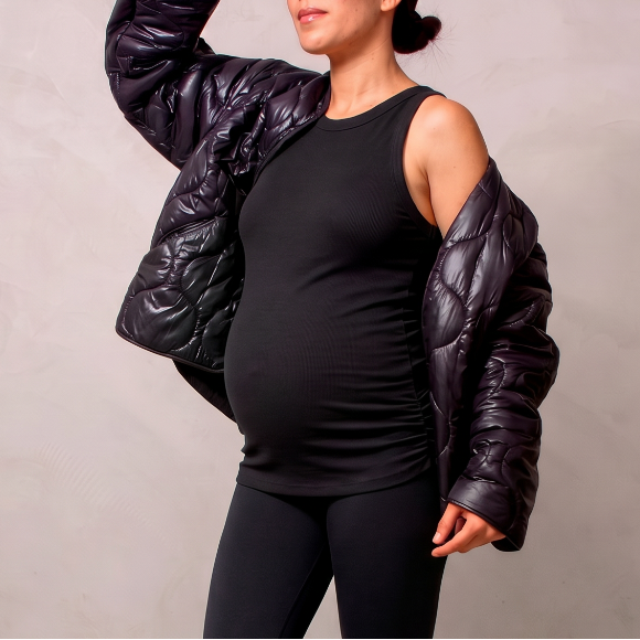 Top Materno negro Ohmamá