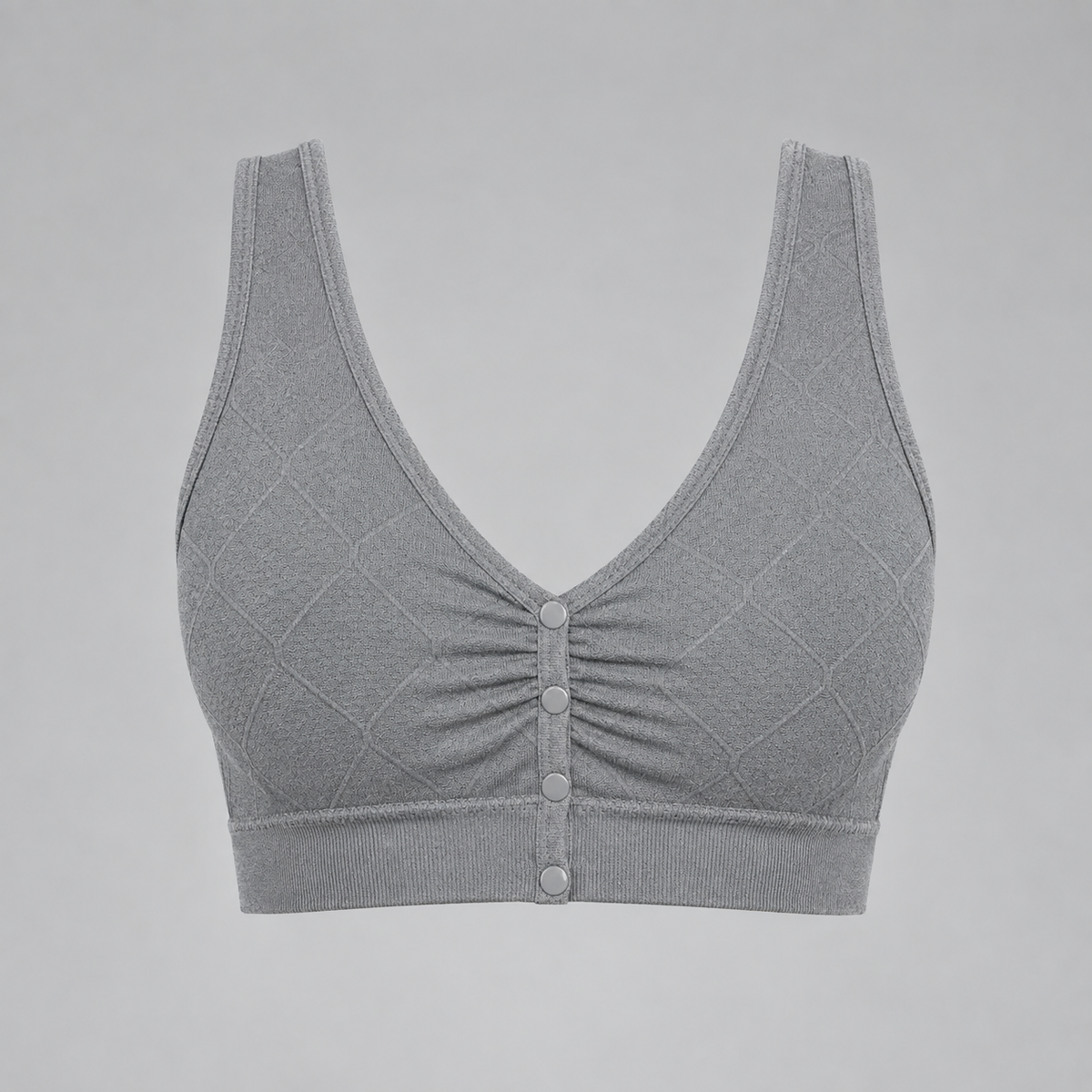 Top lactancia gris frente