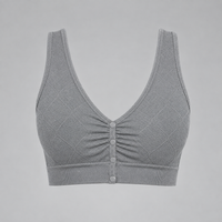 Top lactancia gris frente