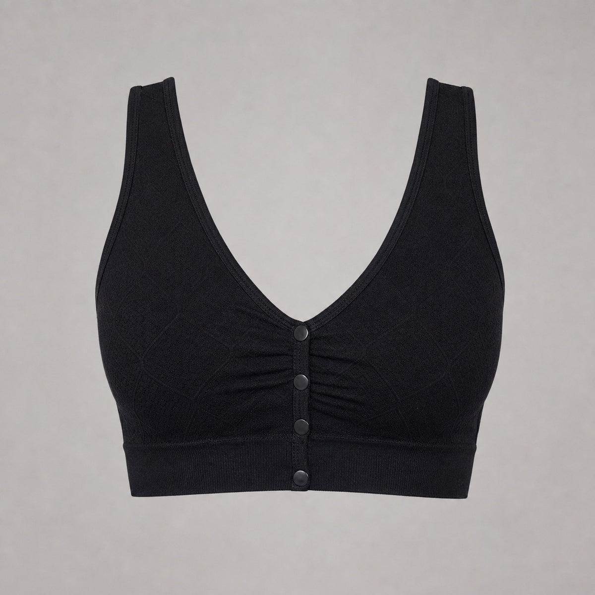 Top de lactancia con botones frontales - Gris