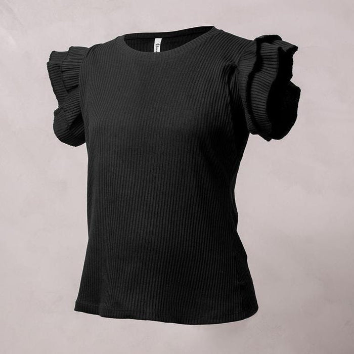 blusa maternidad lactancia volantes rib