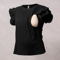 detalle apertura lactancia blusa maternidad