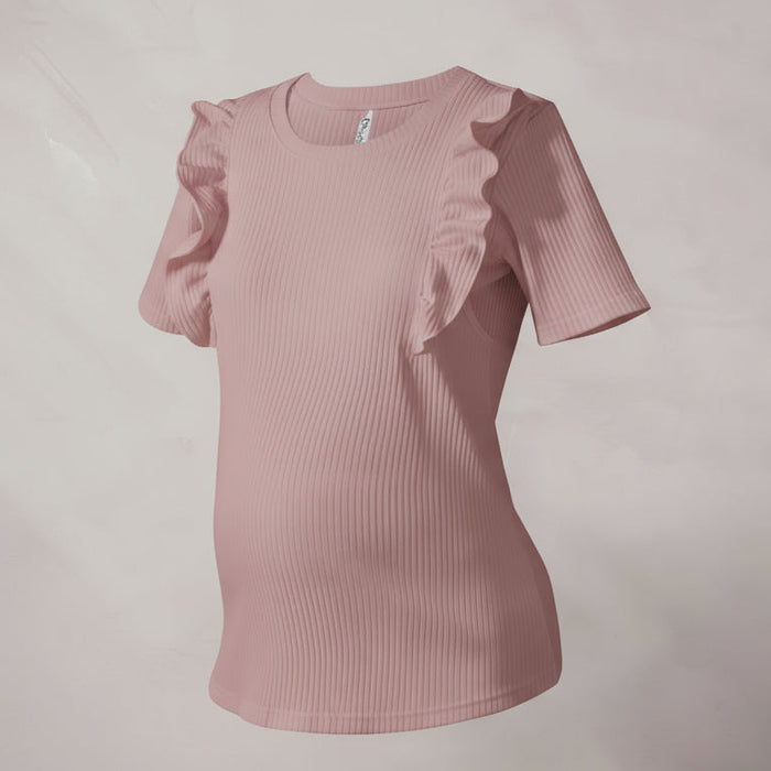 Blusa materna Volantes Rosa Ohmamá