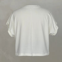 detalle tejido sudadera camiseta maternidad Ohmamá