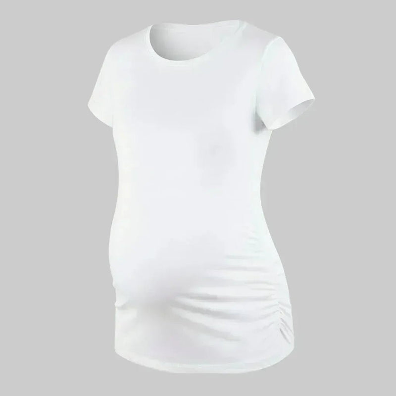 camiseta maternidad premium blanca ohmamá
