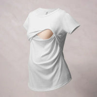 detalle apertura lactancia camiseta aura