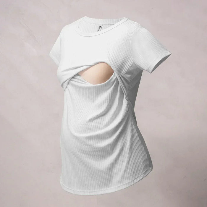 detalle apertura lactancia camiseta aura