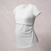 camiseta maternidad lactancia aura rib