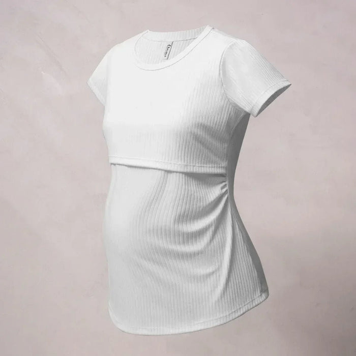 camiseta maternidad lactancia aura rib