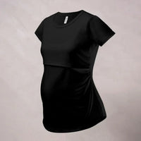 camiseta maternidad lactancia aura rib