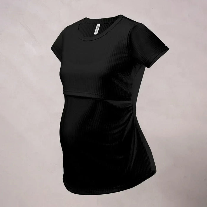 camiseta maternidad lactancia aura rib