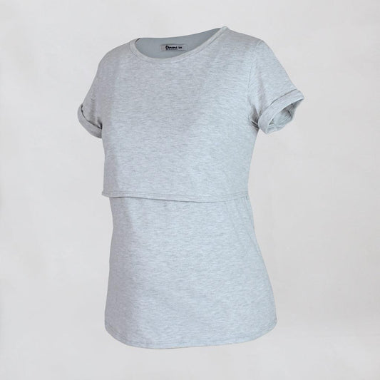 Camiseta de Maternidad y Lactancia Premium Ohm - Ohmamá Ropa de Maternidad