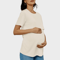 Camiseta de Maternidad y Lactancia Premium Ohm - Ohmamá Ropa de Maternidad