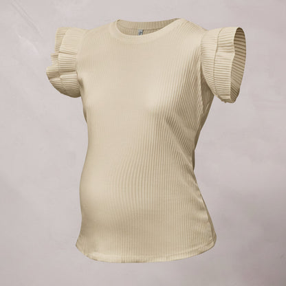 blusa maternidad rib ajuste elástico