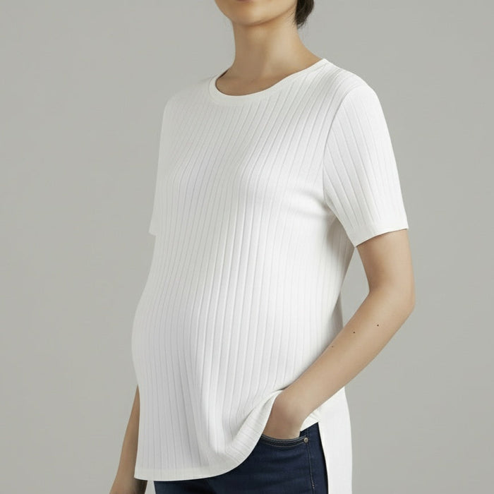 Blusa de Maternidad aperturas laterales Rib, Ohm