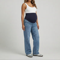 Jean materno loose fit azul claro Ohm