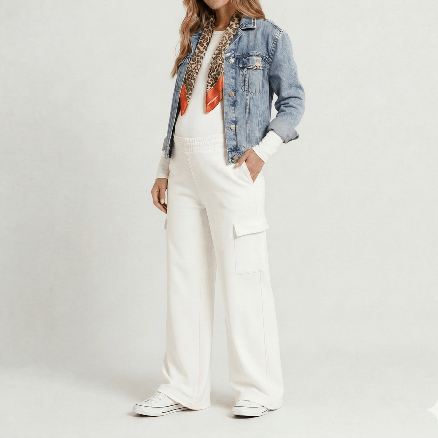 Jogger de maternidad casual cargo – cintura elástica y bolsillos - Ohmamá Ropa de Maternidad
