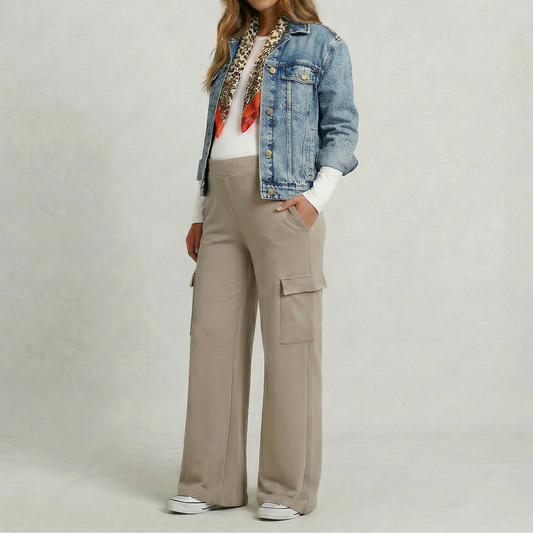 Jogger materno cargo ancho Ohmamá