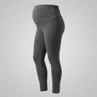 Legging materno algodón gris jaspe 