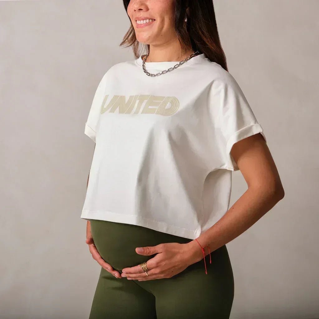detalle pretina alta leggings embarazo