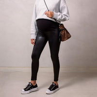 Legging de Maternidad efecto cuerina Ohmamá