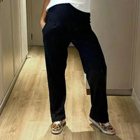 Pantalón Materno Rib espaciado Bota Recta - Ohmamá Ropa de Maternidad