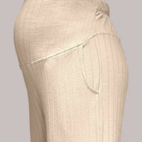 Pantalón Materno Rib espaciado Bota Recta - Ohmamá Ropa de Maternidad