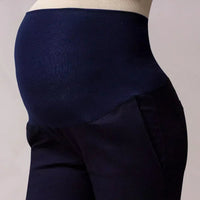 pantalon maternidad oficina azul ohmamá