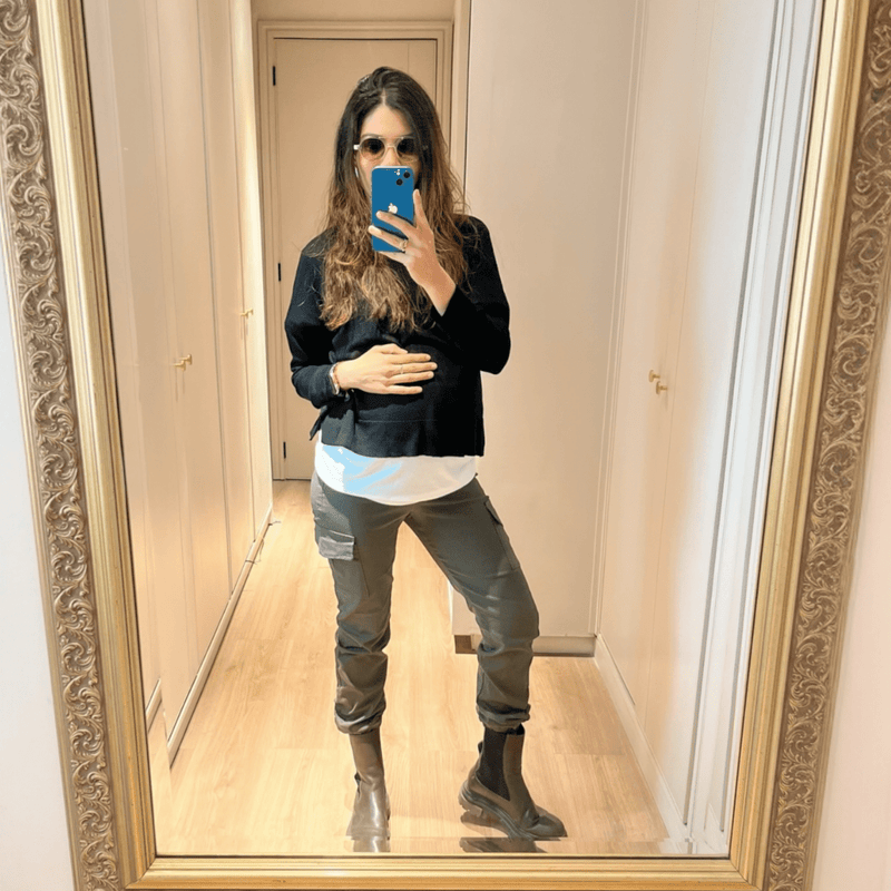 Pantalón para Embarazadas Casual - Sistema Evolutivo, Cargo Ohm - Ohmamá Ropa de Maternidad