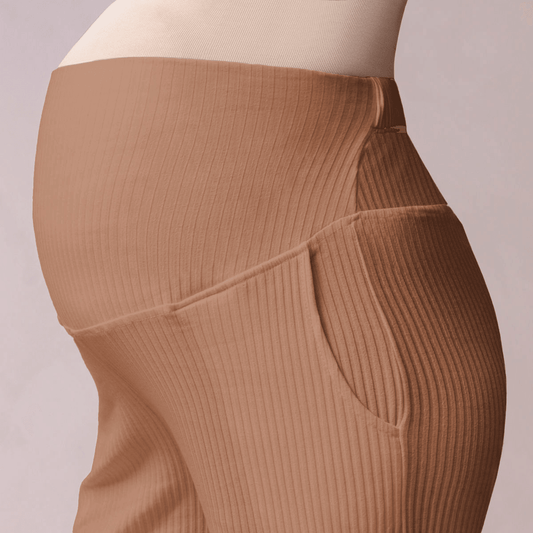 Pantalón para Embarazadas Palazzo Rib - Ohmamá Ropa de Maternidad