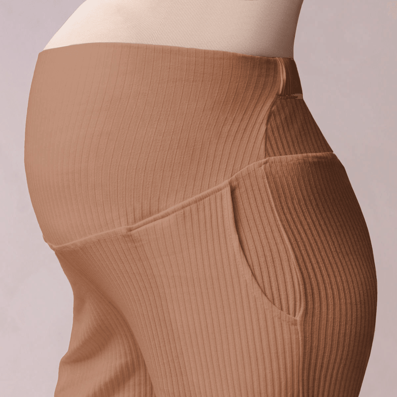 Pantalón para Embarazadas Palazzo Rib - Ohmamá Ropa de Maternidad