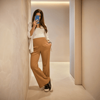 Pantalón para Embarazadas Palazzo Rib - Ohmamá Ropa de Maternidad