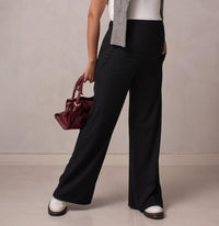 Pantalón para Embarazadas Palazzo Rib - Ohmamá Ropa de Maternidad