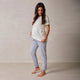 Gris claro + camiseta lactancia Blanca