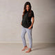 Gris claro + camiseta lactancia Negra