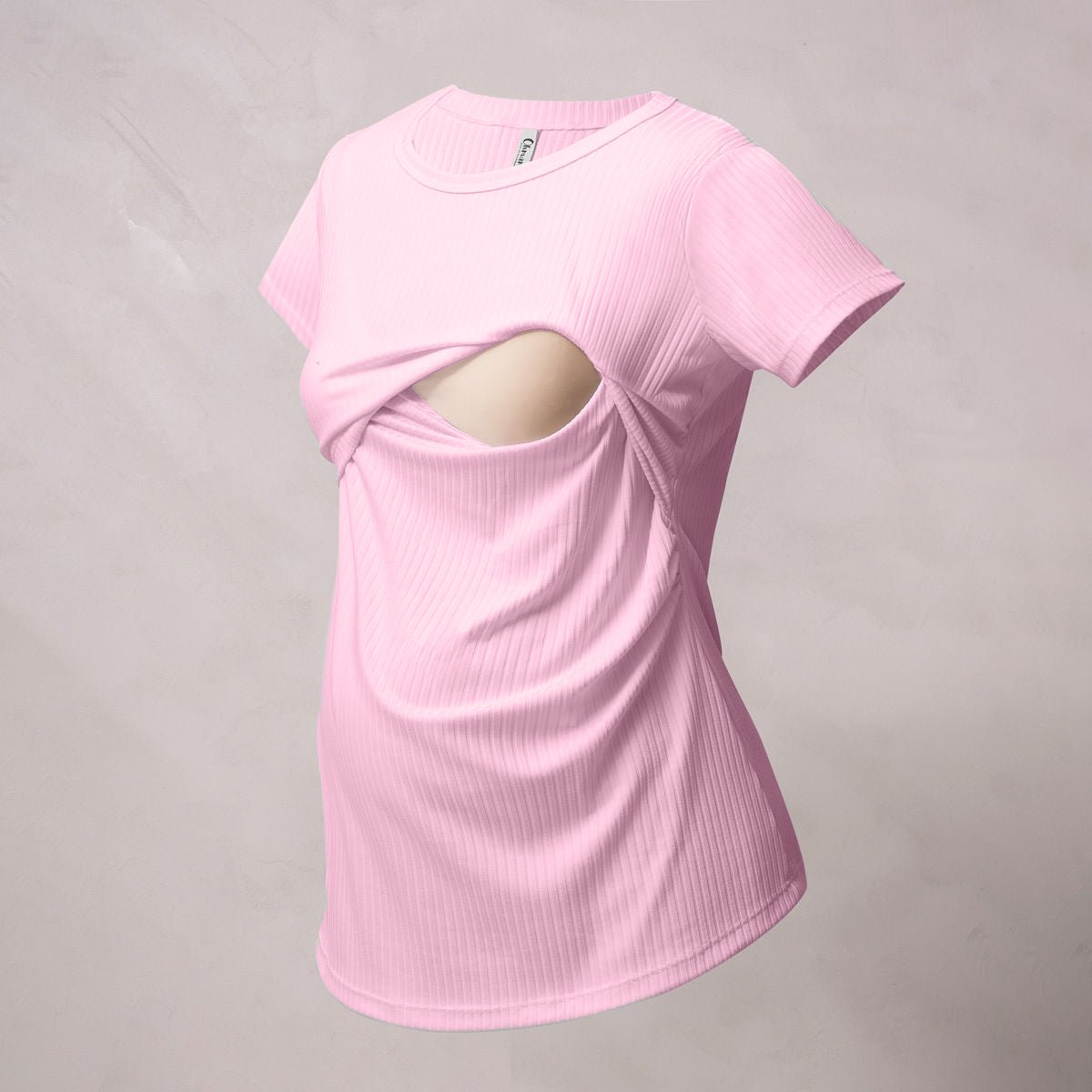 detalle apertura lactancia camiseta aura