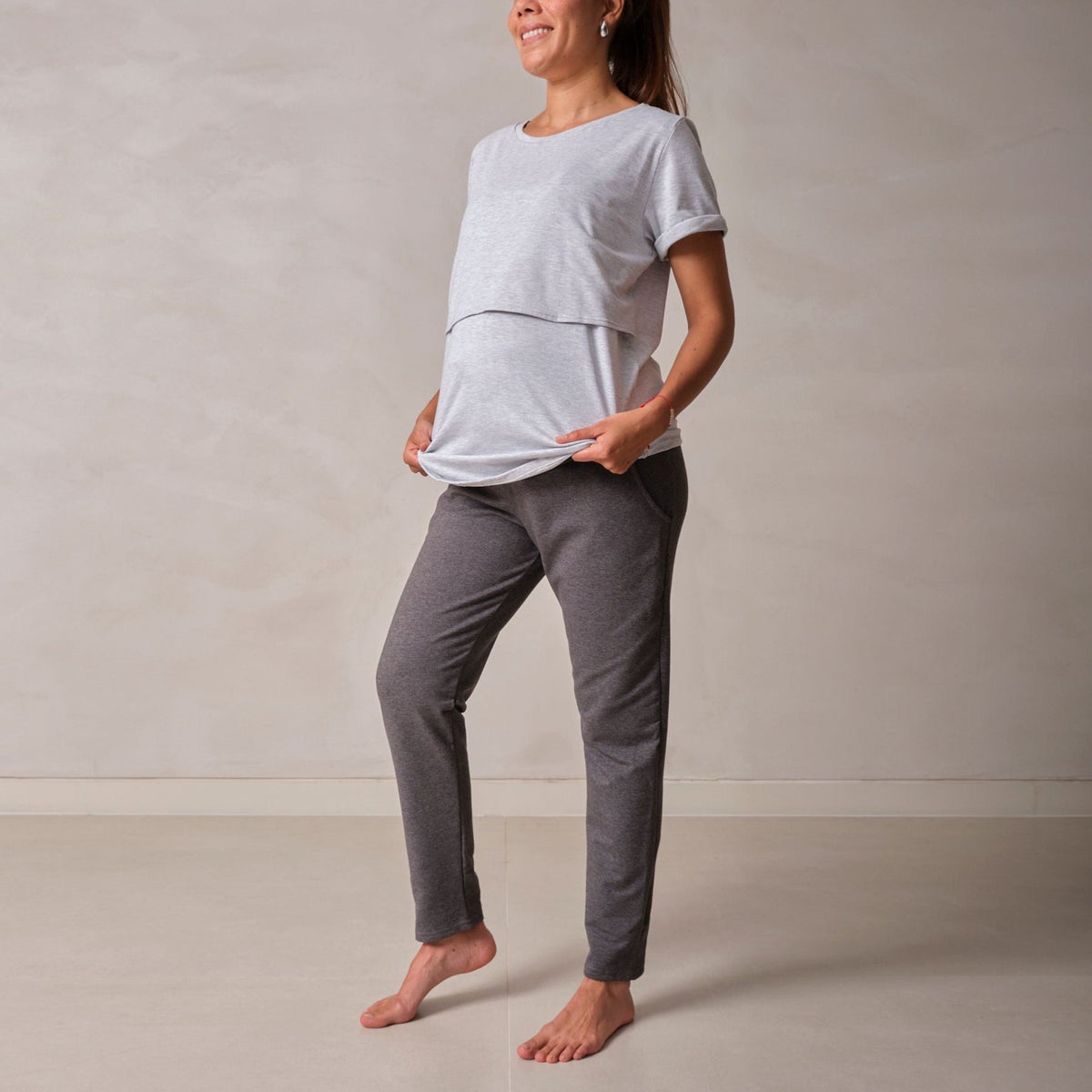 Pijama para lactancia y maternidad Ohmamá